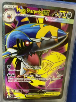 Pokemon Mega Sharpedo ex - Ultra Rare ME02: Phantasmal Flames 113/094 NM - Image 1