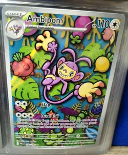 2025 Pokemon Phantasmal Flames Ambipom Illustration Rare #107/094 - Image 1