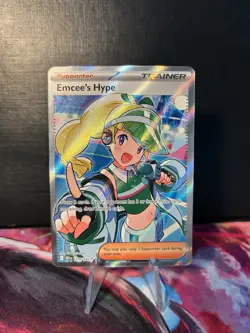 Emcee's Hype 220/182 Sv10: Destined Rivals Holo Pokemon - Image 1