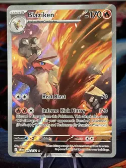 2025 POKEMON DRI EN-DESTINED RIVALS 192 BLAZIKEN ILLUSTRATION RARE NM/M - Image 1