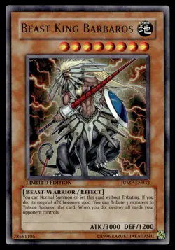 Yu-Gi-Oh TCG Jump Magazine Promos #JUMP-EN032 Beast King Barbaros UR,Limited - Image 1
