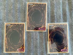 Yugioh The Claw of Hermos DLCS-EN064 Ultra Rare 1st Ed x3 NM Gold And Blue - Image 5