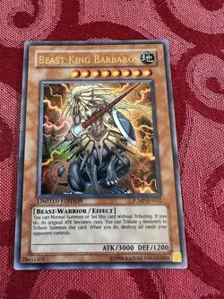 Beast King Barbaros YuGiOh Shonen Jump Magazine Promo #JUMP-EN032 2002 - Image 1