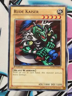 YUGIOH Rude Kaiser LCJW-EN004 Common 1st Edition - Image 1