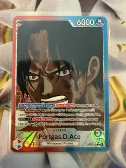 One Piece Portgas.D.Ace Alternate Art Leader OP13 002 Carrying On His Will - Image 1