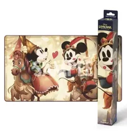 Disney Lorcana Park exclusive Foil playmat - Mickey And Minnie IN HAND - Image 2