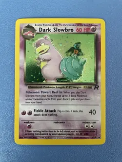 Dark Slowbro 12/82 Holo Unlimited Lightly Played Team Rocket Pokemon Card TCG - Image 1
