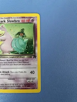 Dark Slowbro 12/82 Holo Unlimited Lightly Played Team Rocket Pokemon Card TCG - Image 5