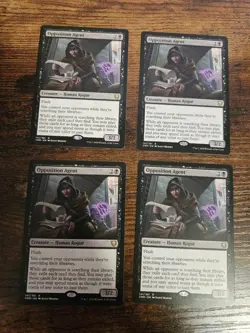 FOUR (4) Opposition Agent Magic The Gathering Cards From Commander Legends! MTG! - Image 1