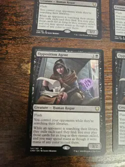 FOUR (4) Opposition Agent Magic The Gathering Cards From Commander Legends! MTG! - Image 4