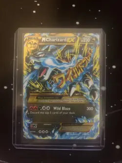 Pokemon Mega M Charizard EX TCG Secret Ultra Rare Holo Card XY Flashfire 108/106 - Image 2