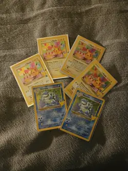Pokemon TCG 25th Anniversary Blastoise And Birthday Pikachu Lot Of 6 Cards - Image 1