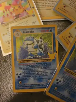 Pokemon TCG 25th Anniversary Blastoise And Birthday Pikachu Lot Of 6 Cards - Image 3