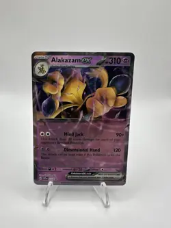 ALAKAZAM ex 050 SVP Scarlet Violet 151 Promo Ultra Rare Pokemon Card Near Mint - Image 1