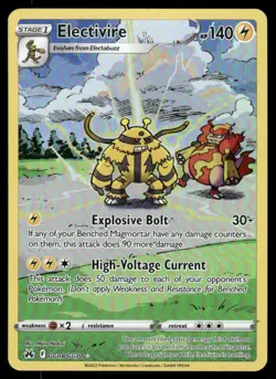 Pokemon Cards Electivire GG08/GG70 Crown Zenith Galarian Gallery Holo NM - Image 1