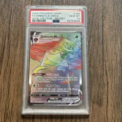 Orbeetle VMAX 186/185 - PSA 10 Gem Mint - Vivid Voltage Graded Pokemon Card - Image 1