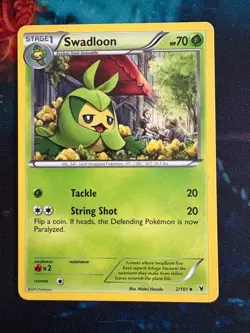 Swadloon 2/101 - Noble Victories - Uncommon - Pokemon Card - MP - Image 1
