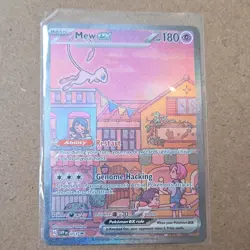 Pokemon Mew ex 053 Scarlet & Violet Promo Holo EX Basic 180HP English Card - Image 1