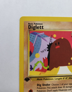 Diglett 52/82- 1st Edition Team Rocket Vintage Pokemon Card - NM - Image 3