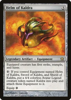 Helm of Kaldra Fifth Dawn LP Rare MAGIC THE GATHERING MTG CARD edh - Image 1