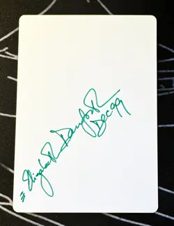 Signed Devouring Deep Magic the Gathering art card Legends artist Liz Danforth - Image 2