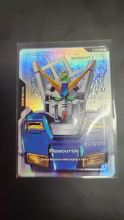 Resource R-020 C+ [Gundam NT-1] Steel Requiem Textured Foil Gundam Card Game NM - Image 1