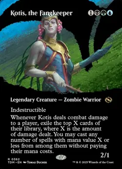 Mint/Near-Mint, English - 1 x MTG Kotis, the Fangkeeper - Foil - Borderless Tark - Image 1