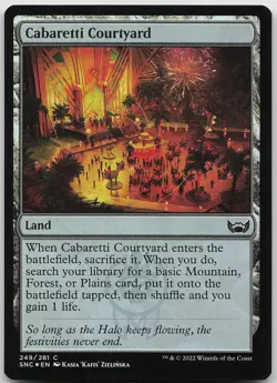 Cabaretti Courtyard FOIL Common Streets of New Capenna LP MTG - Image 1