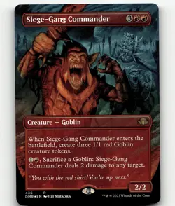 MTG Siege-Gang Commander (Borderless) Dominaria Remastered Rare pack fresh - Image 1