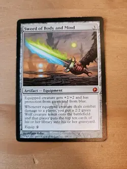 MTG Sword of Body and Mind - Scars of Mirrodin #208 - Image 1