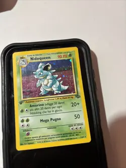 Pokemon TCG Nidoqueen Jungle 7/64 1st Edition Holo Rare, Italian, Heavy Play - Image 4