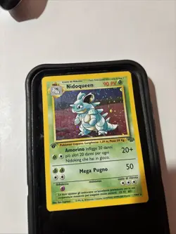 Pokemon TCG Nidoqueen Jungle 7/64 1st Edition Holo Rare, Italian, Heavy Play - Image 5