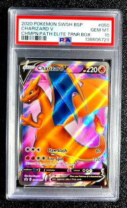 2020 PSA 10 GEM MINT CHARIZARD V POKEMON CHAMPIONS PATH ELITE TRAINERS BOX G6894 - Image 1