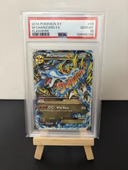 2014 Pokemon XY M Charizard EX Flashfire 69/106 Mega Holo Ultra Rare PSA 10 - Image 1