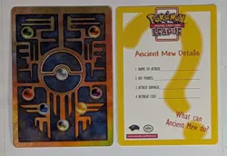 Ancient Mew Pokemon Opened 2000 Movie RARE PROMO - Image 1
