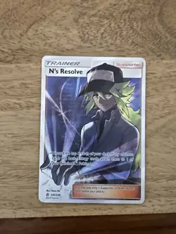 Pokemon N's Resolve Trainer Full Art Holo Ultra Rare 232/236 Sm-Cosmic Eclipse - Image 1