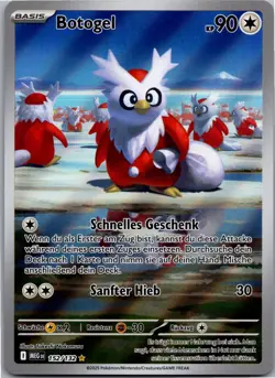 Pokemon Botogel Delibird MEG 152/132 IR Mega-Entwicklung Deutsch Holo Sleeved - Image 1