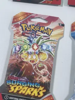 POKEMON TCG Surging Sparks Blister Packs - Full Art Set of 4 - New Sealed - Image 3