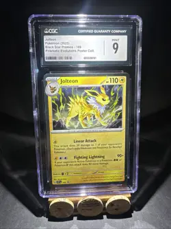 Jolteon 169 Prismatic Evo - Cosmos Holo 🌀 Swirl Black Star Promo CGC 9 MINT - Image 1