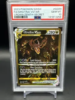 2023 Pokemon SWSH Crown Zenith Giratina VSTAR Galarian Gallery #GG69/GG70 PSA 10 - Image 1