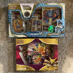 Pokemon: Lucario VSTAR Premium Collection Box & Alakazam V Box - Factory Sealed - Image 1