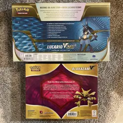 Pokemon: Lucario VSTAR Premium Collection Box & Alakazam V Box - Factory Sealed - Image 2