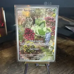 Pokemon Sprigatito 196/193 SV02 Paldea Evolved Illustration Rare Full Art Holo - Image 1
