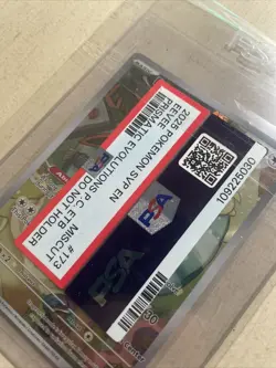 Pokemon Center Exclusive Eevee 173 Scarlet & Violet Promo PSA ERROR GRADED - Image 2