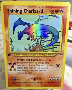 Fan Made Art Pokemon Shining Charizard 107/105 1st Edition Secret Rare - Image 3