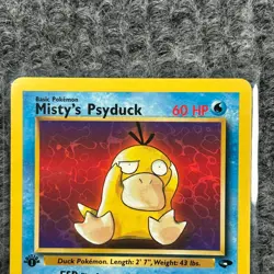 Vintage Pokemon Gym Challenge Misty Psyduck 1st Edition 90/132 Non Holo NM/Mint - Image 3