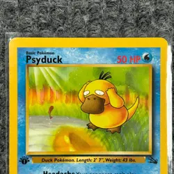 Vintage Pokemon Fossil Psyduck 1st Edition 53/62 Common Vintage NM/Mint - Image 3