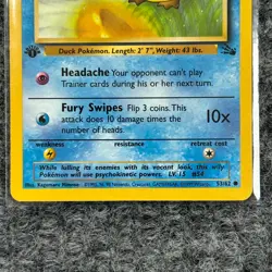 Vintage Pokemon Fossil Psyduck 1st Edition 53/62 Common Vintage NM/Mint - Image 4