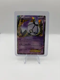 Pokemon Legendary Treasures Chandelure EX (UR) #77 (Holo) NM - Image 1