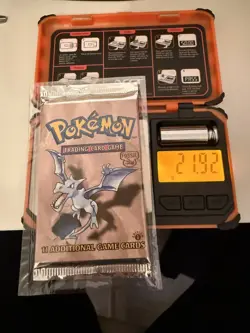 1st Edition Fossil Factory Sealed Booster Pack Pokemon Aerodactyl 🔥heavy🔥 - Image 1